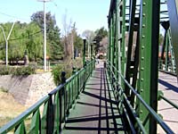 Paso peatonal del puente de Hierro de Santa Rosa