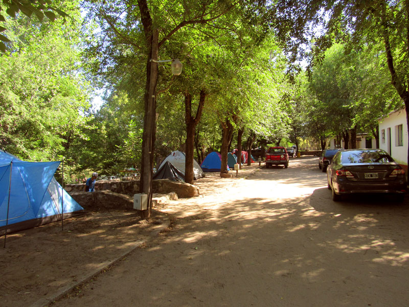Carpas y estacionamiento - Camping Los Alamos